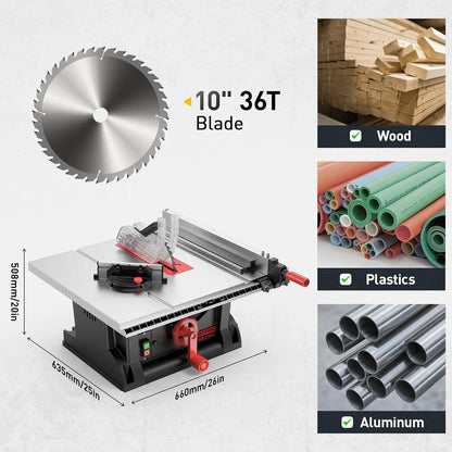 10" Precision Benchtop Table Saw