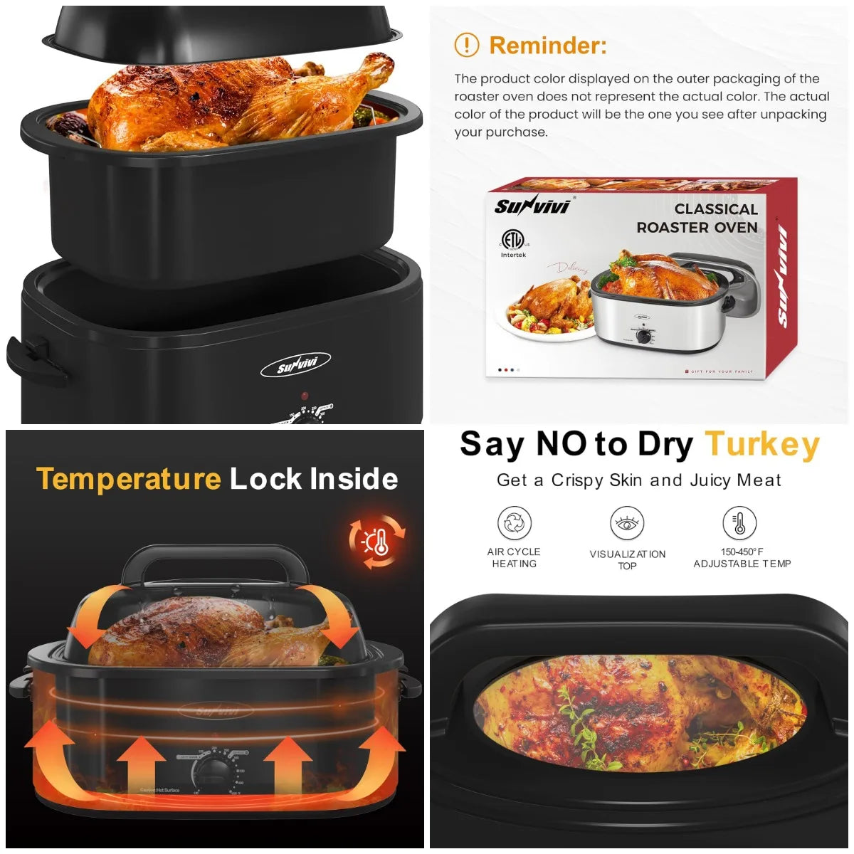 26 Quart Electric Roaster Oven