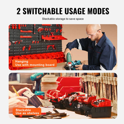Wall Mounted Garage Or Shop Storage Organizer