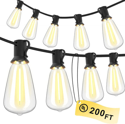 150FT LED Outdoor String Patio Lights