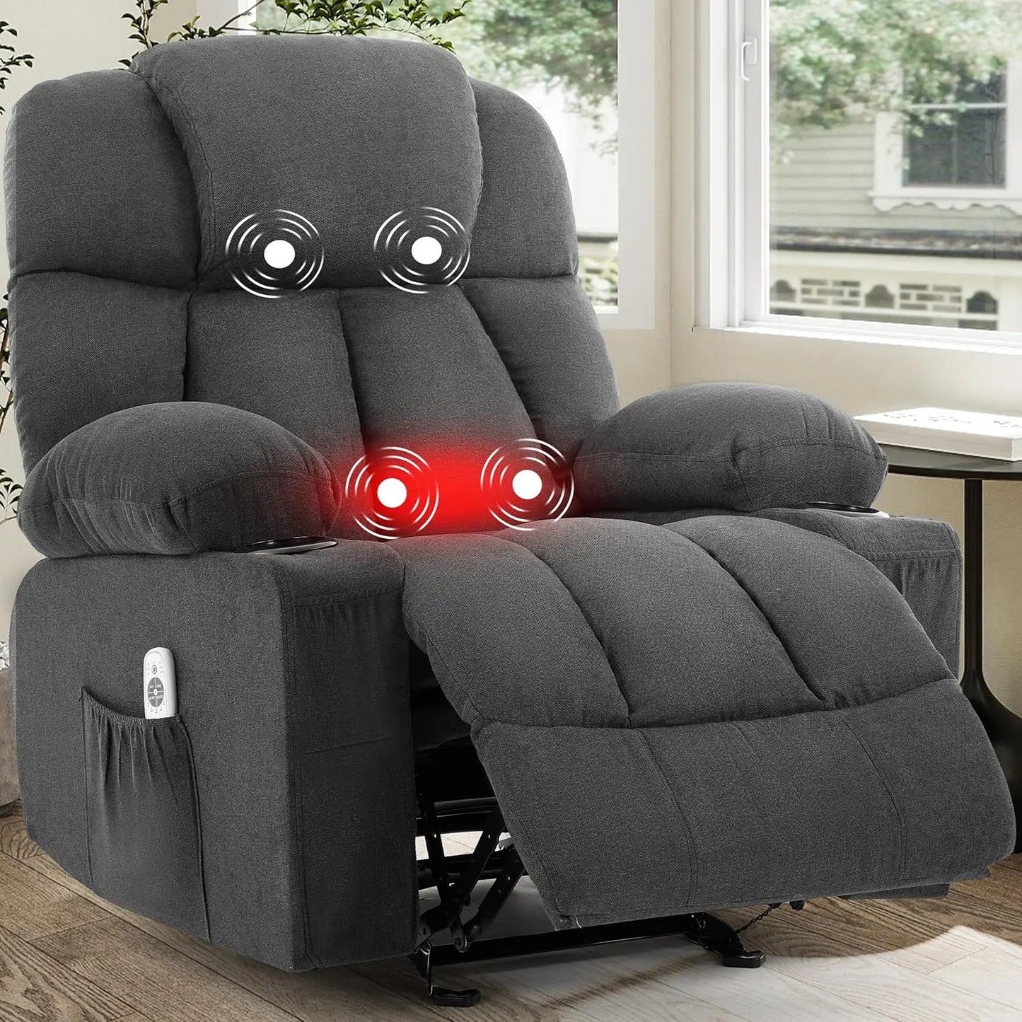 Massage Rocker Recliner Chair with Heat