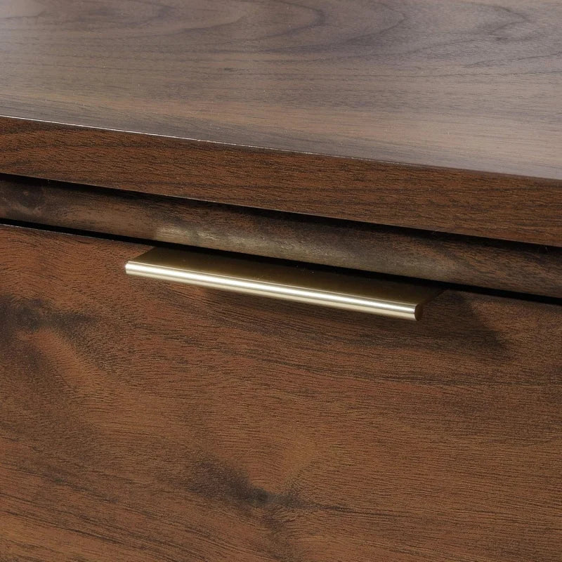 Grand Walnut Lateral File Cabinet