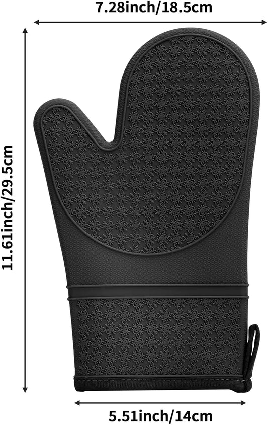 Heat-Resistant Silicone Oven Mitts