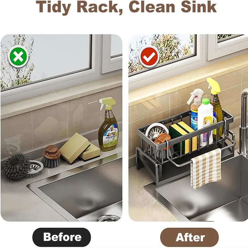 Carbon Steel Kitchen Sink Organizer
