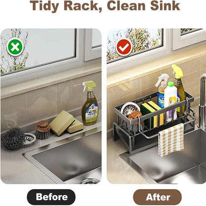 Carbon Steel Kitchen Sink Organizer