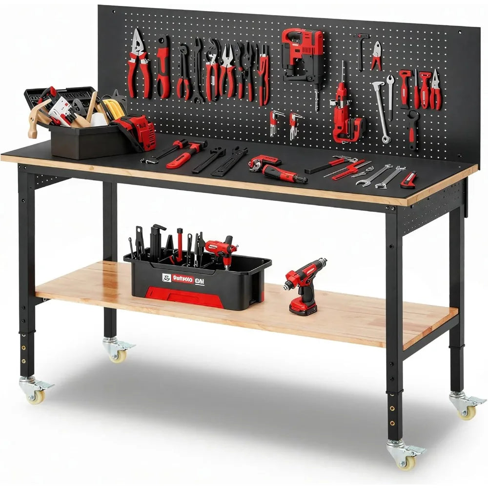 Heavy Duty Adjustable Height Workbench