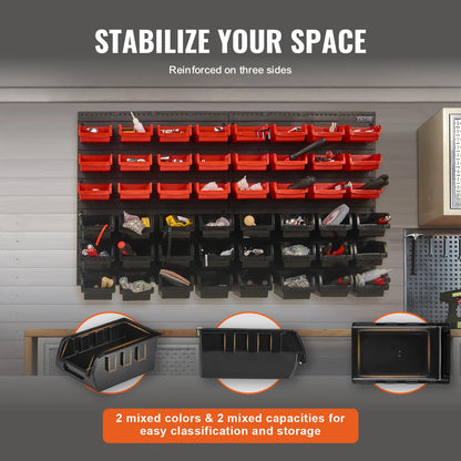 Wall Mounted Parts Storage Bins