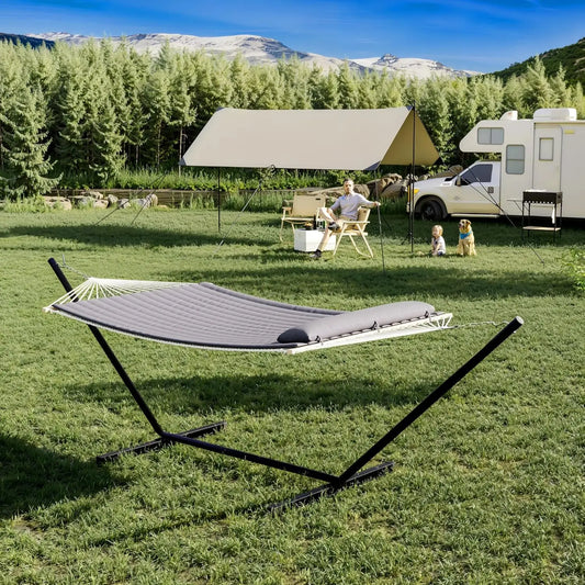 Heavy Duty Double Hammock With Stand