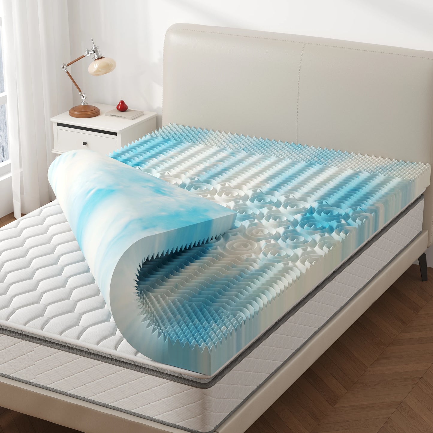 Cooling Gel Memory Foam Mattress Topper