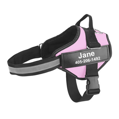 No Pull Reflective Breathable Adjustable Dog Harness