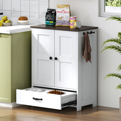 Hide Away Pet Feeding/Food Storage Cabinet