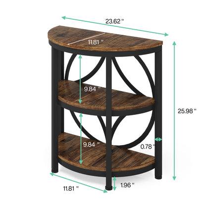 Half Round End Table