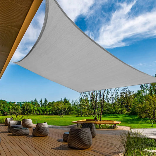 20'X26' Grey Rectangle Outdoor Shade Sail