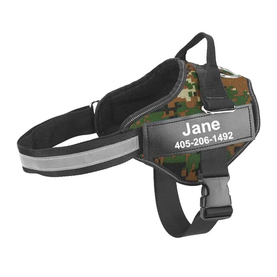 No Pull Reflective Breathable Adjustable Dog Harness